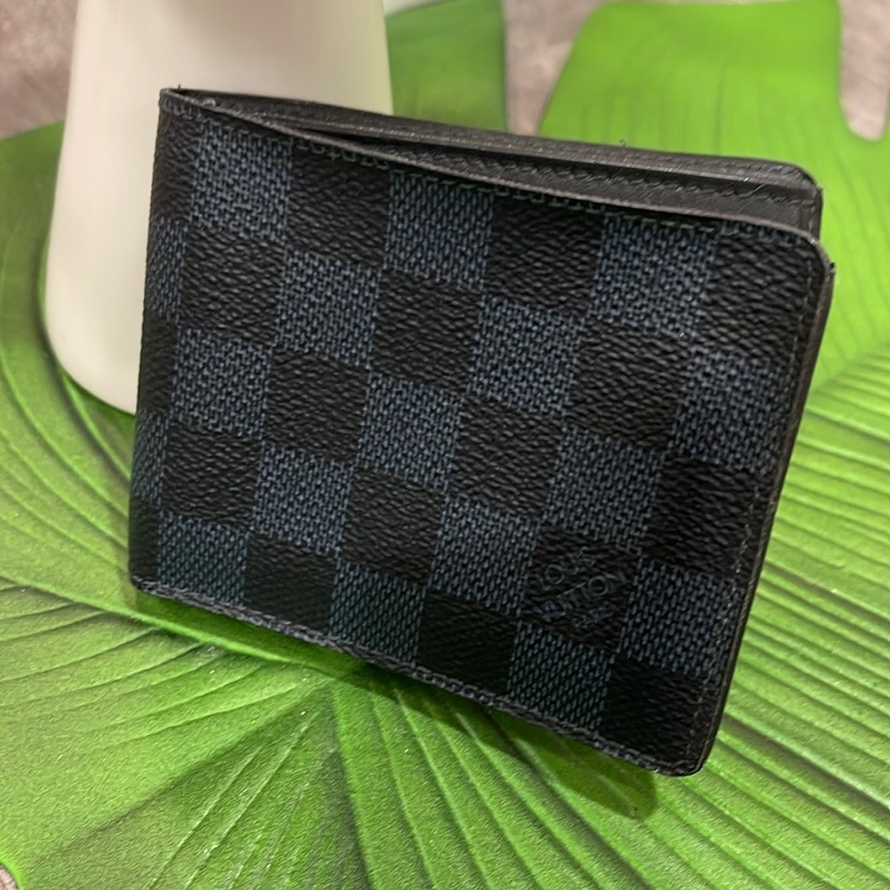 Louis Vuitton Damier Bi Fold Graphite Multi Wallet Black And Grey